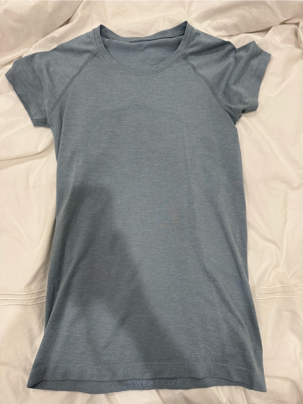 Lululemon Athletica Heathered Slate Blue Short Sleeve Swiftly Tech Tee